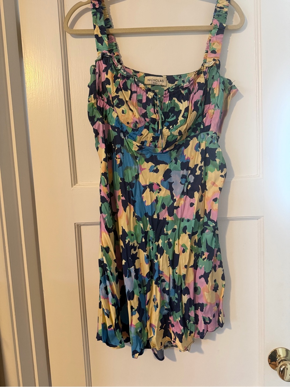 Nicholas Simie Mini Dress in Pastel Multi